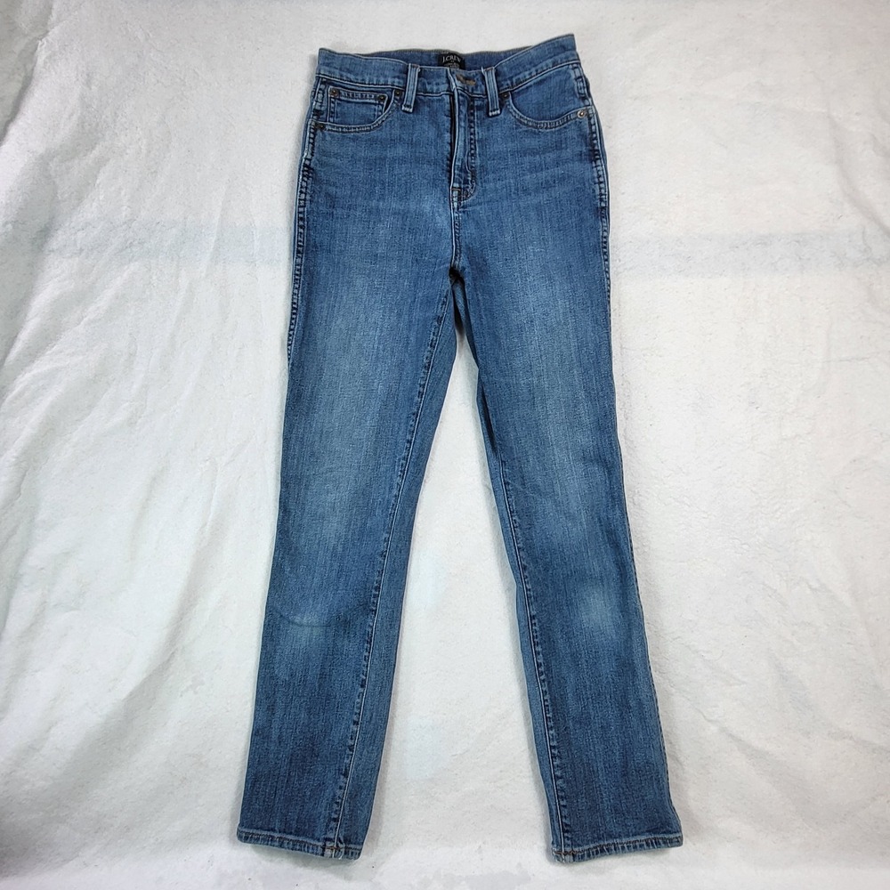 J.‎ Crew High Rise Classic Vintage Jeans Womens 25 Straight Leg Stretch Denim